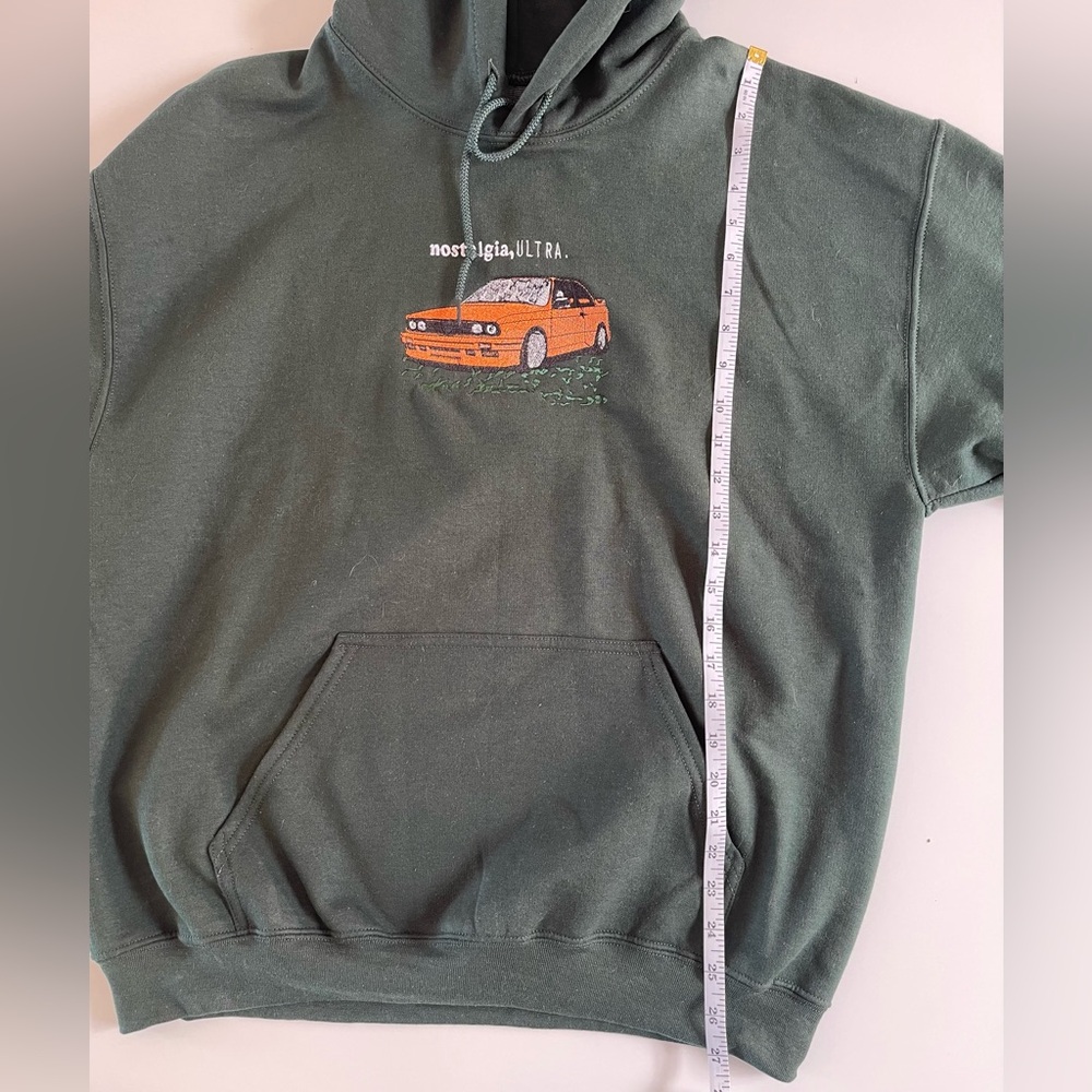 Frank Ocean’s Nostalgia, Ultra Album Cover Hoodie - Dark Green - Men’s Large - Picture 4 of 5